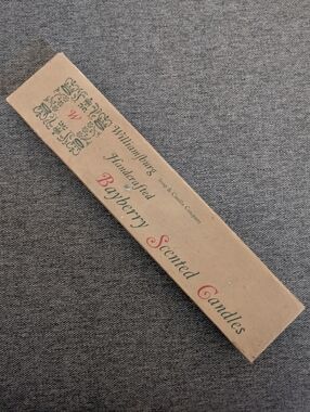 Williamsburg Handcrafted Bayberry Scented Taper Candles